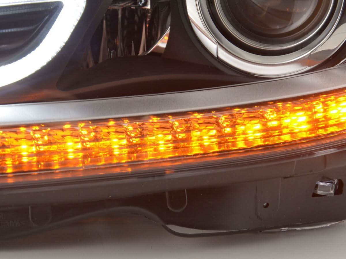 Mercedes W204 C-Class Black LED Headlights with DRL (2011 - 2014) - K2 Industries