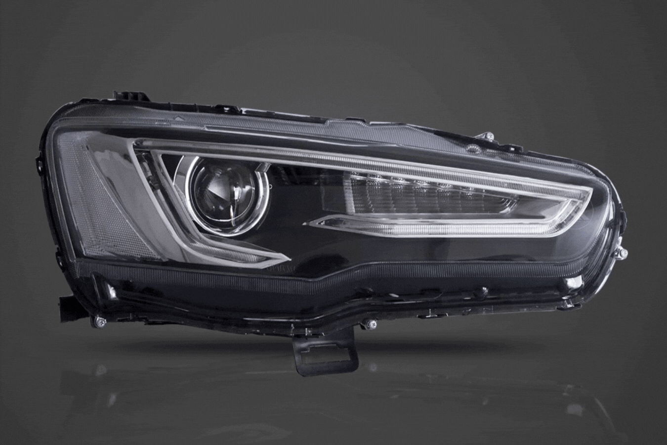 Mitsubishi Lancer 9th Gen Evo X GSR 10th Gen (CZ4A) Demon Eyes Dual Beam Projector Headlights (2008-2017) - K2 Industries