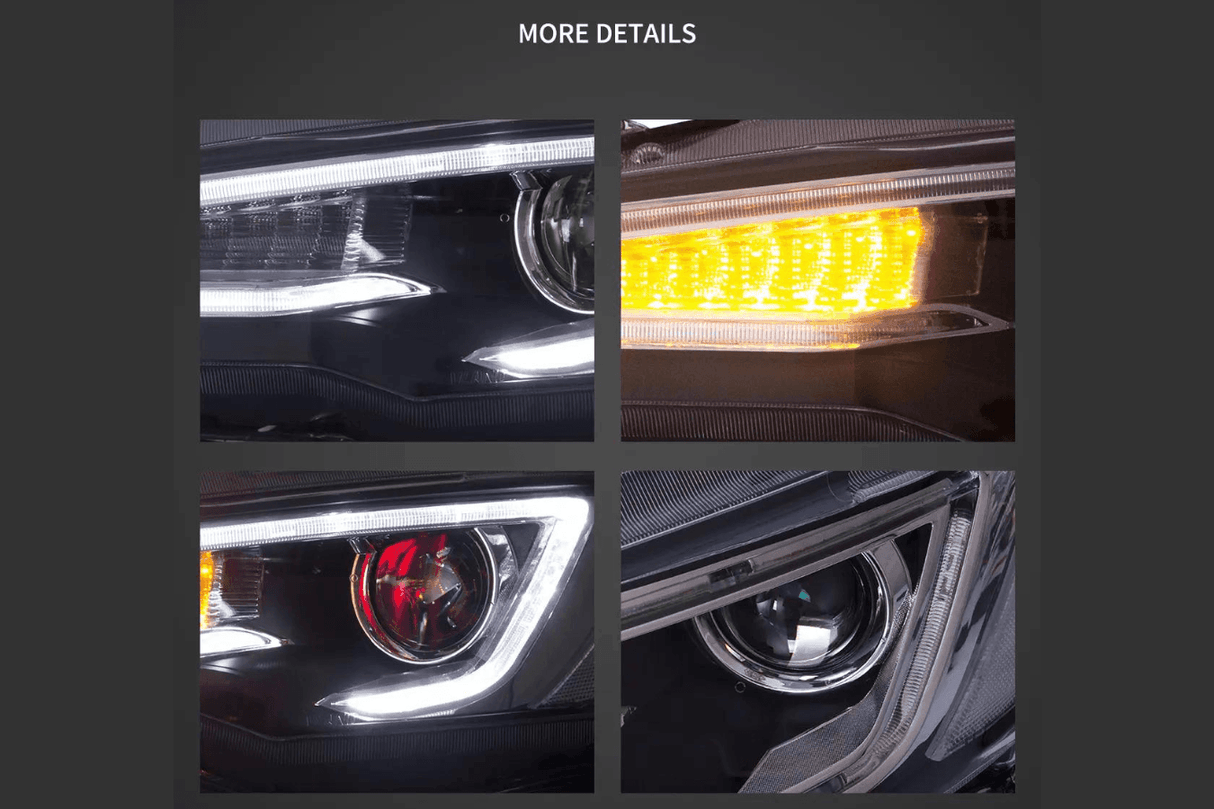 Mitsubishi Lancer 9th Gen Evo X GSR 10th Gen (CZ4A) Demon Eyes Dual Beam Projector Headlights (2008-2017) - K2 Industries