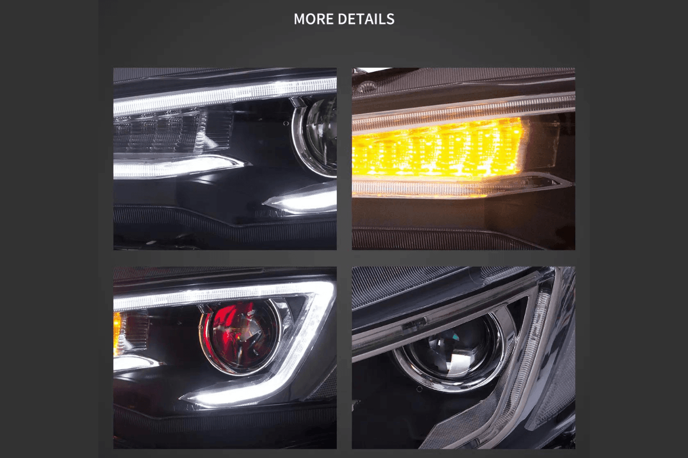 Mitsubishi Lancer 9th Gen Evo X GSR 10th Gen (CZ4A) Demon Eyes Dual Beam Projector Headlights (2008-2017) - K2 Industries