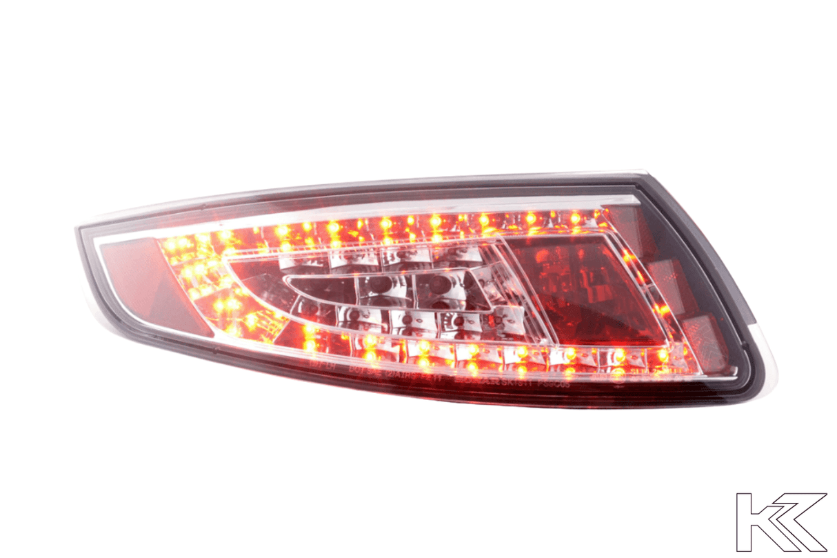 Porsche 911 (997) Chrome/Clear LED Tail Lights (2005-2009) - K2 Industries