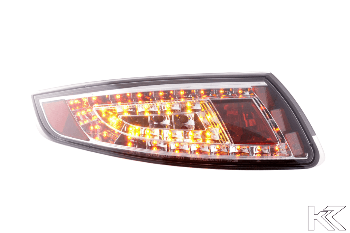 Porsche 911 (997) Chrome/Clear LED Tail Lights (2005-2009) - K2 Industries