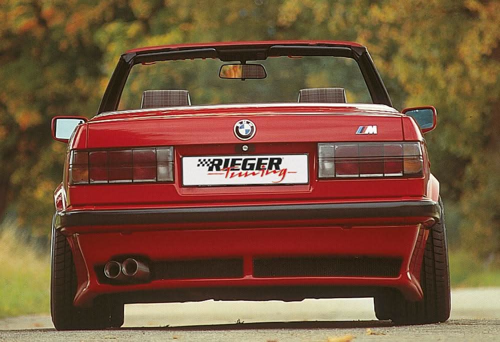 Rieger BMW E30 Convertible Pre-1987 Vented Rear Apron - K2 Industries