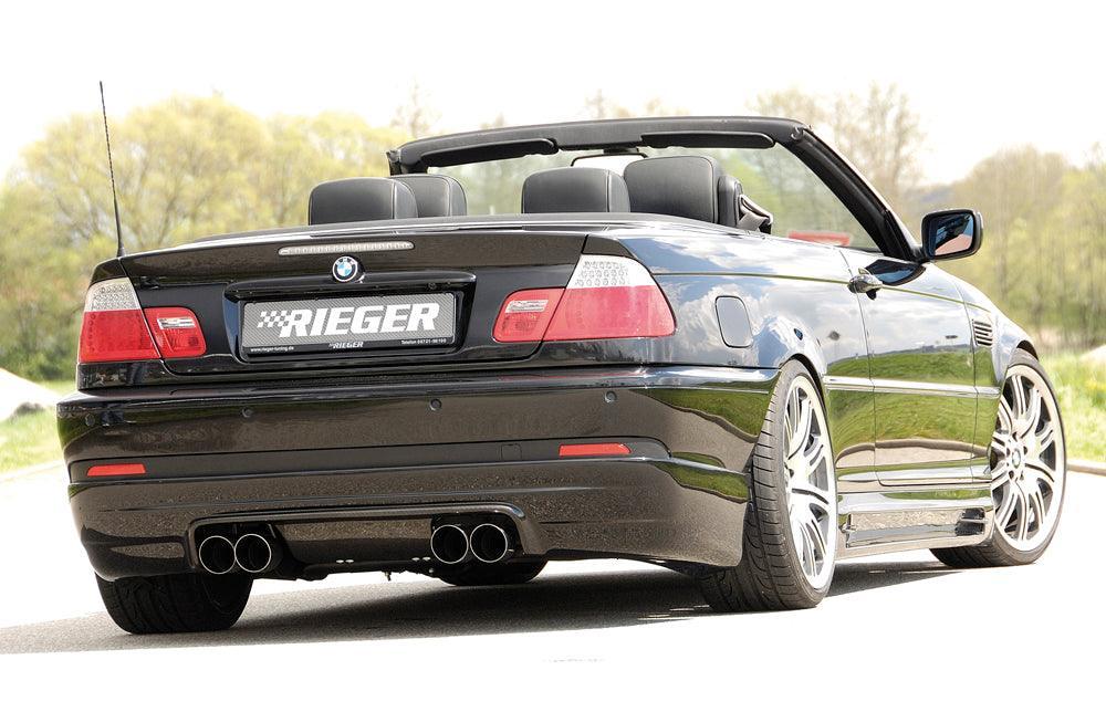 Rieger BMW E46 Coupe/Convertible Rear Skirt - M Look - K2 Industries
