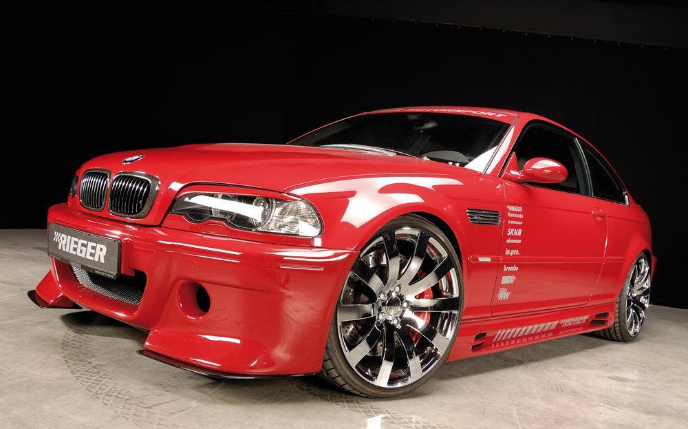 Rieger BMW E46 Splitter for CS-Look Front Bumper - K2 Industries