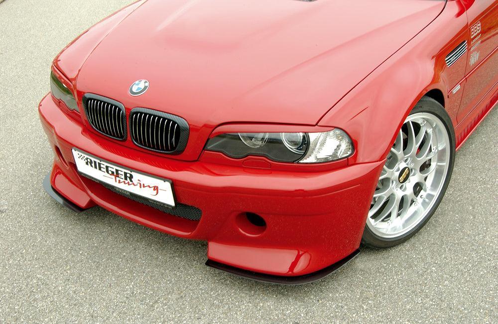 Rieger BMW E46 Splitter for CS-Look Front Bumper - K2 Industries