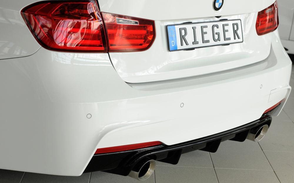 Rieger BMW F30/31 M Technic Rear Skirt Insert - K2 Industries