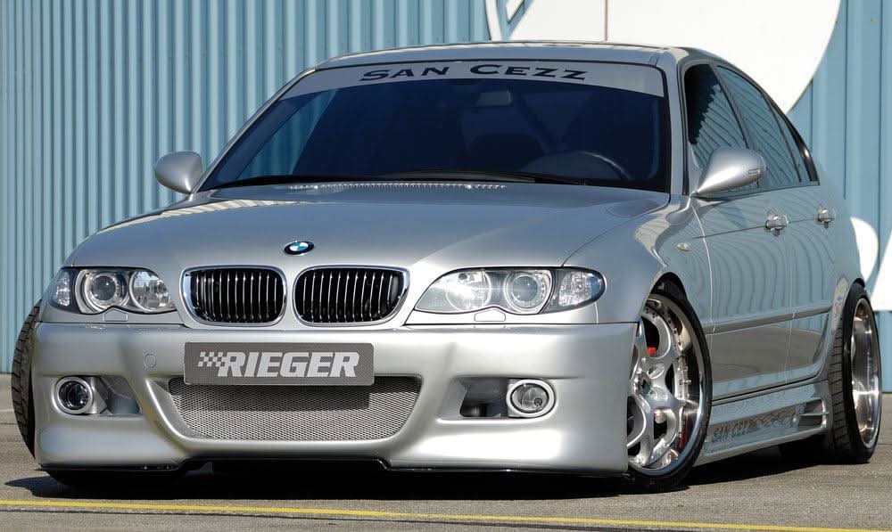 Rieger E46 Facelift Sedan/Touring Front Bumper w/Fog Holders - K2 Industries