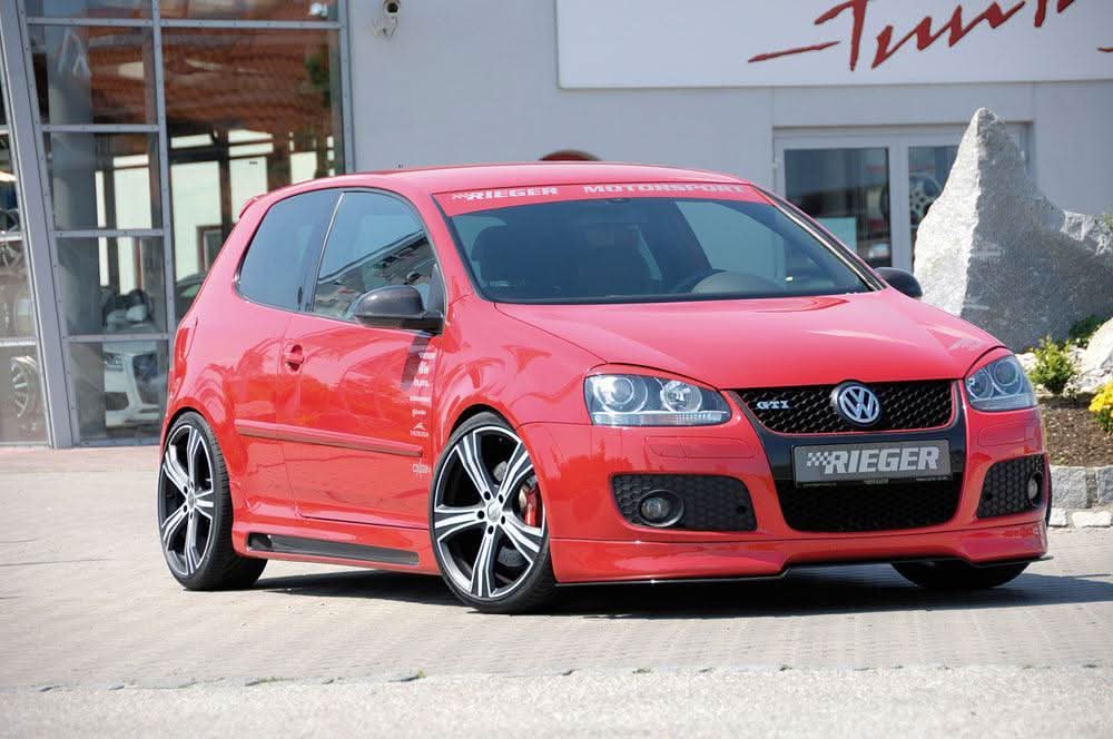 Rieger front spoiler lip Golf 5 only GT/GTI - K2 Industries