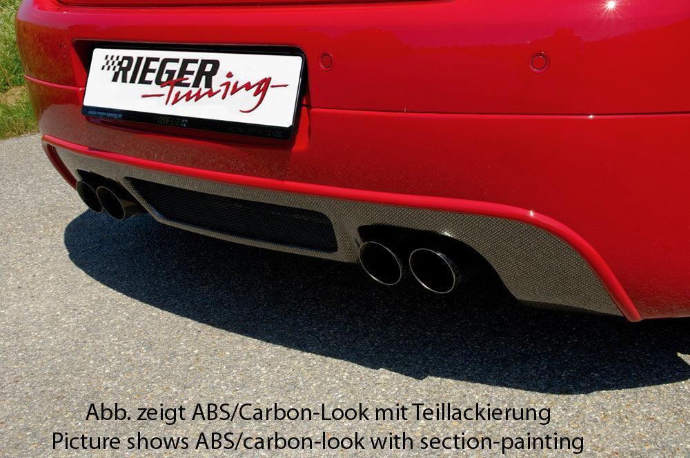Rieger VW Golf 5 Rear Skirt Extension - Black ABS - K2 Industries