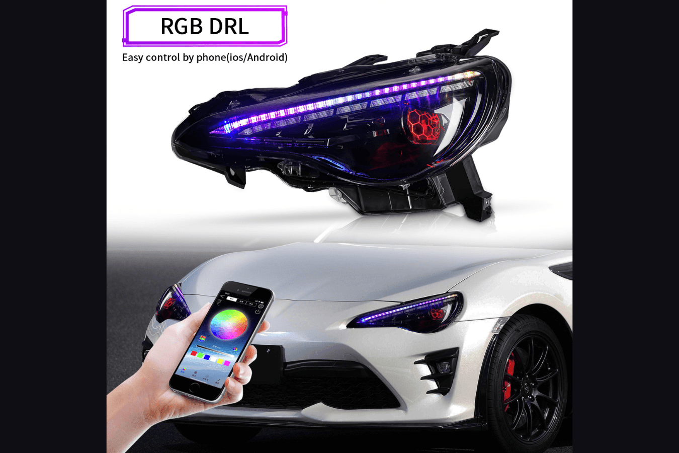 Scion FR-S Subaru BRZ Toyota GT86 RGB Headlights (2012-2021) - K2 Industries