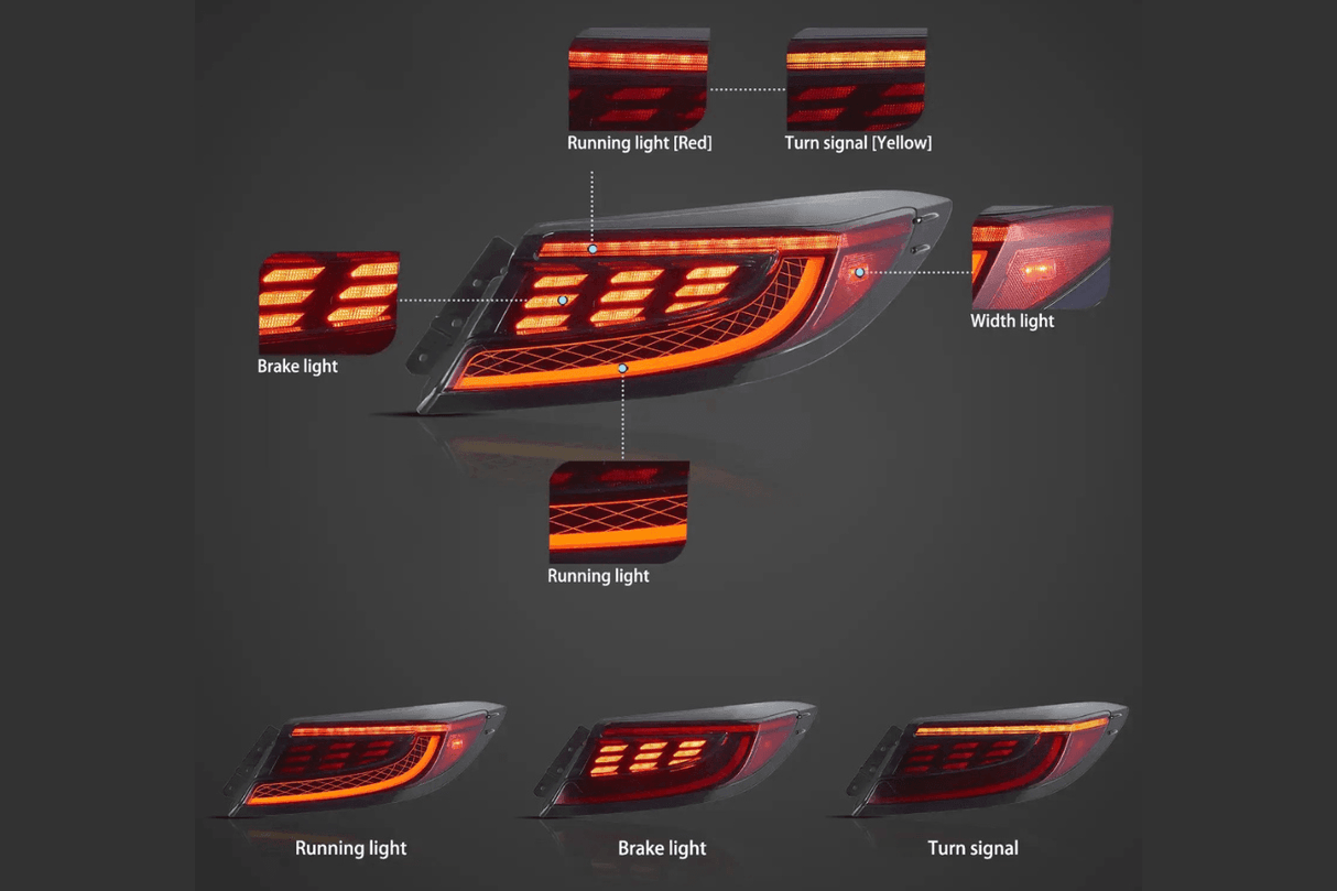 Toyota 86 GR86 Subaru BRZ Full LED Tail Lights Upgrade (2021 and Up) - K2 Industries