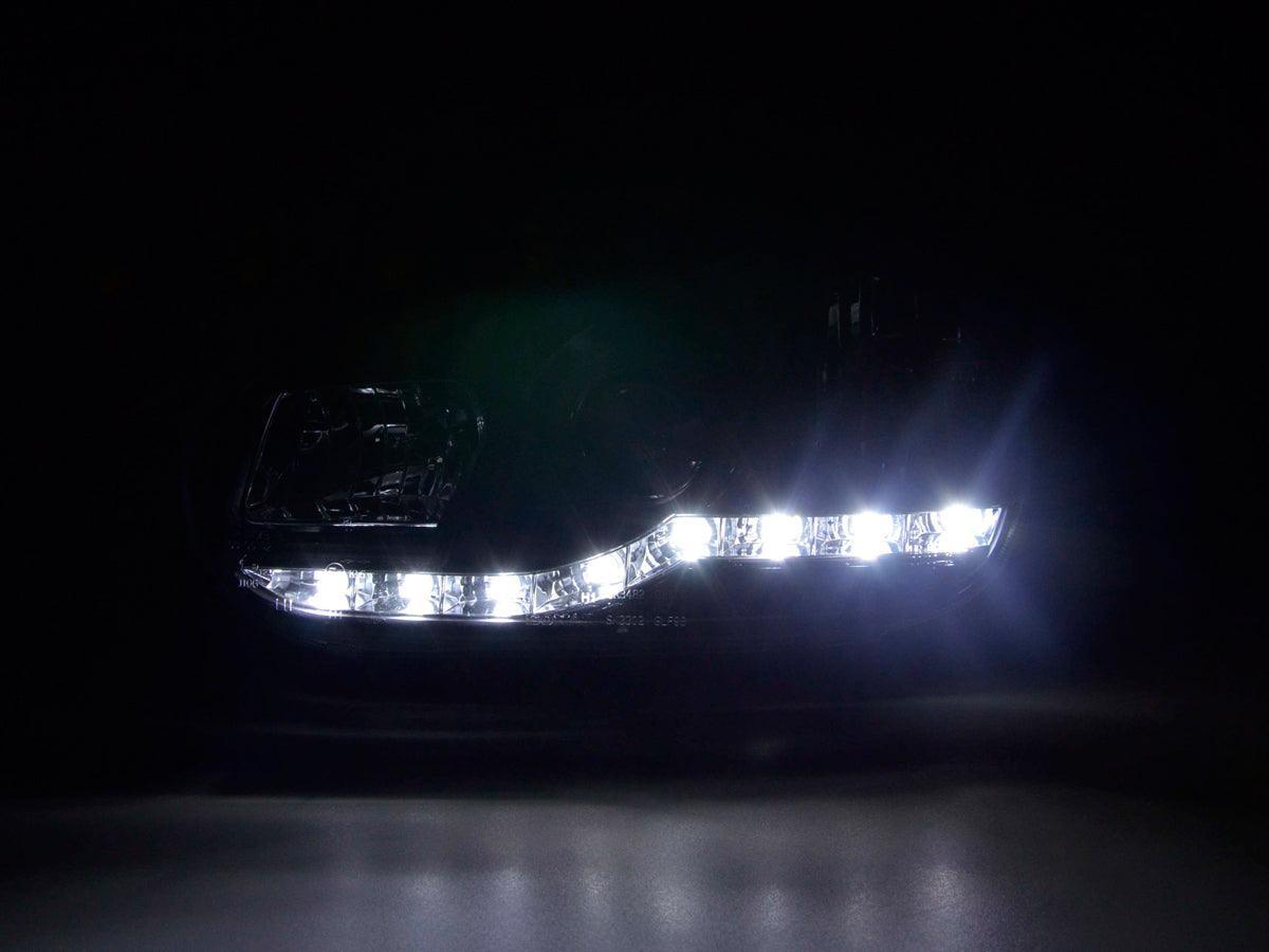 Volkswagen Golf 4 Black LED Headlights with Daytime Running Lights (1997 - 2003) - K2 Industries