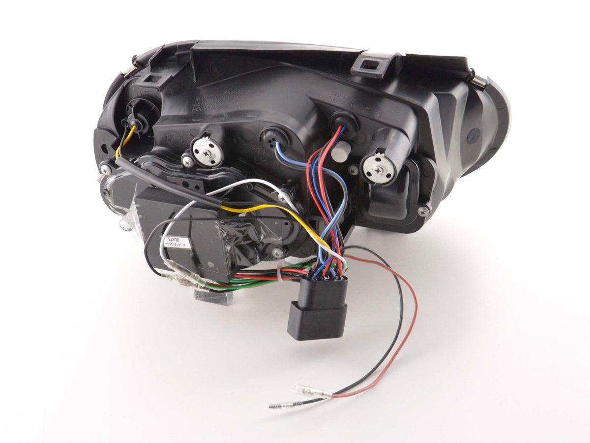 Volkswagen Golf 4 Black LED Headlights with Daytime Running Lights (1997 - 2003) - K2 Industries