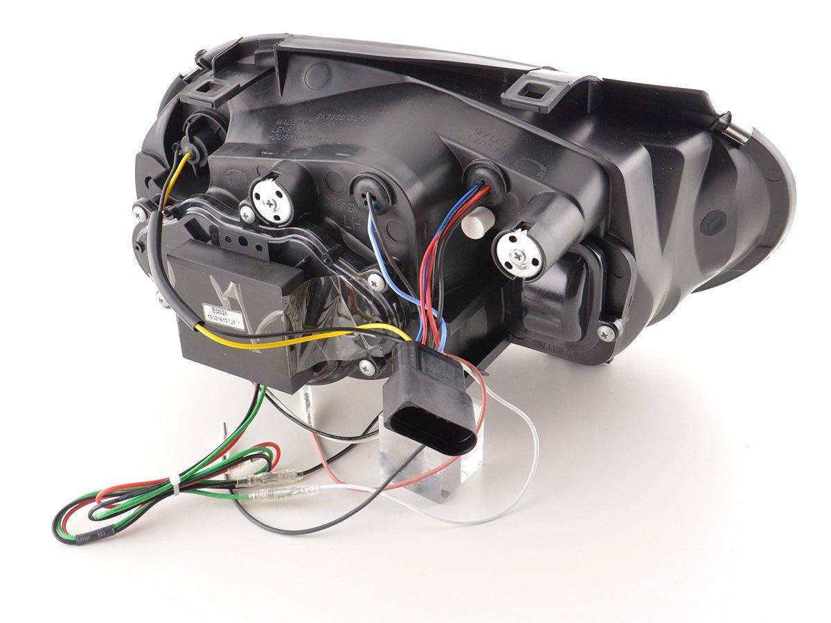 Volkswagen Golf 4 Chrome LED Headlights with Daytime Running Lights (1997 - 2003) - K2 Industries