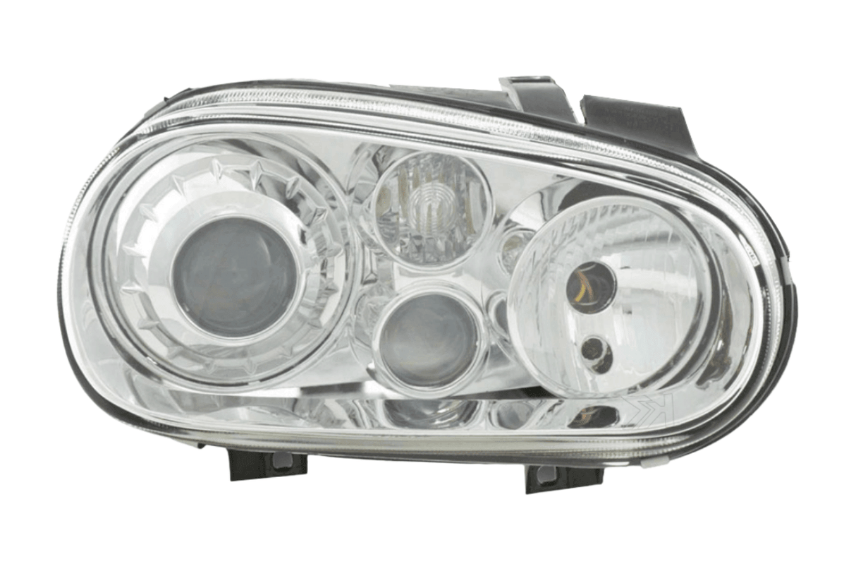 Volkswagen Golf 4 Type 1J Chrome Headlight Set (1998-2003) - K2 Industries