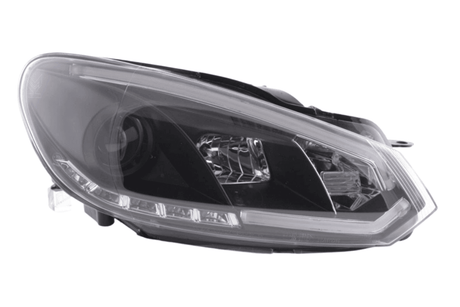 Volkswagen Golf 6 Black LED Headlights with Daytime Running Lights (2008 - 2014) - K2 Industries
