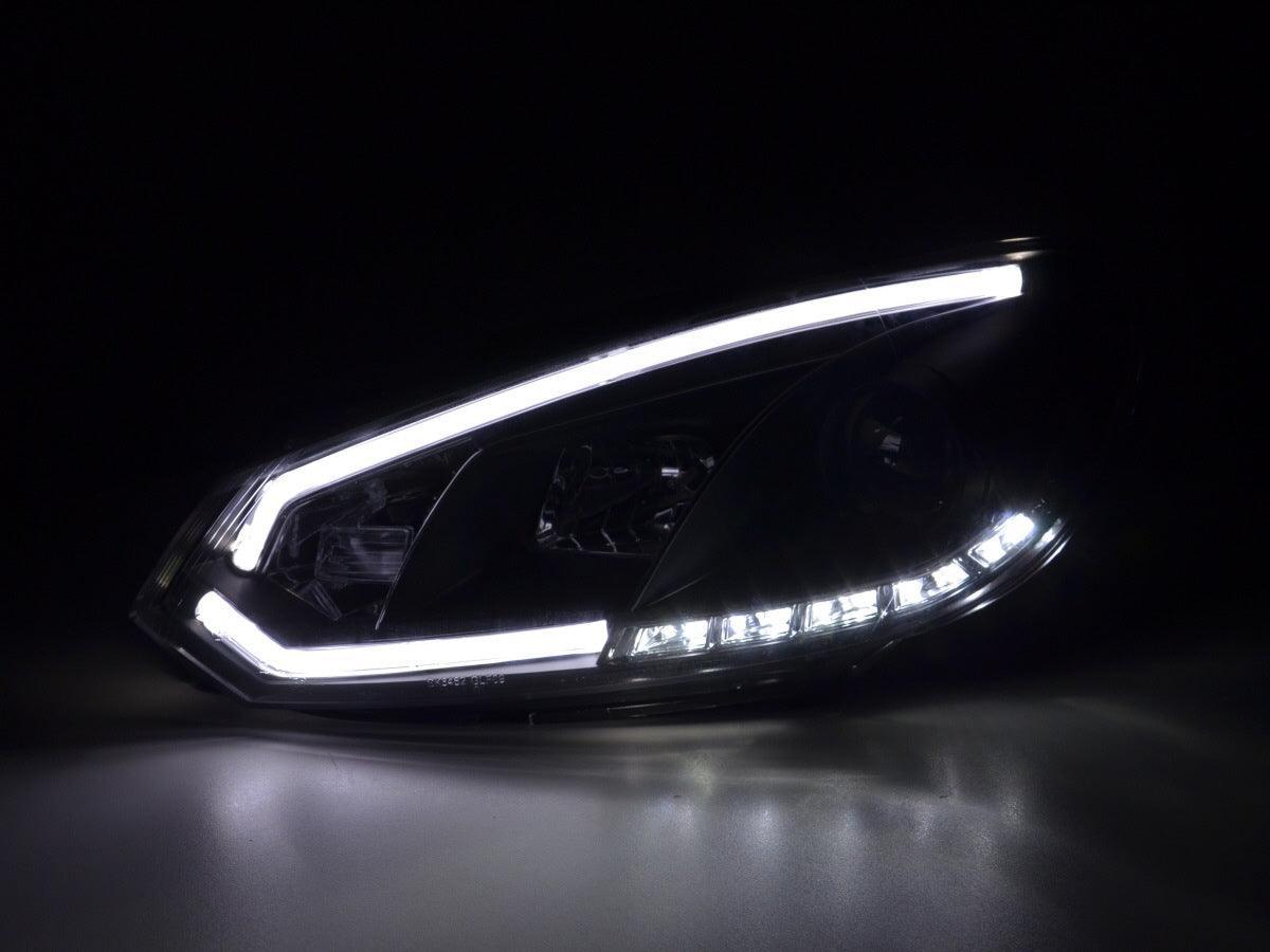 Volkswagen Golf 6 Black LED Headlights with Daytime Running Lights (2008 - 2014) - K2 Industries