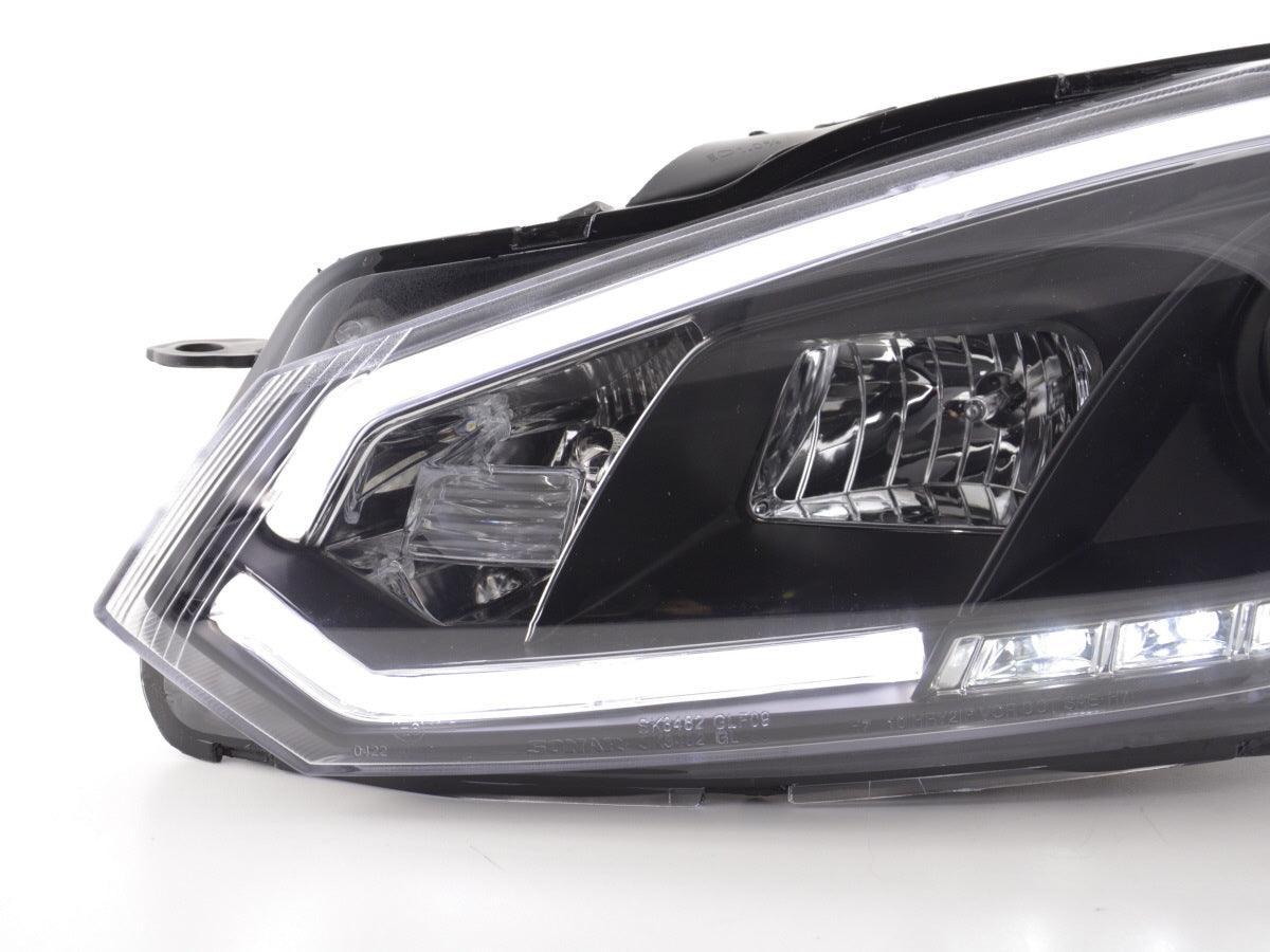 Volkswagen Golf 6 Black LED Headlights with Daytime Running Lights (2008 - 2014) - K2 Industries