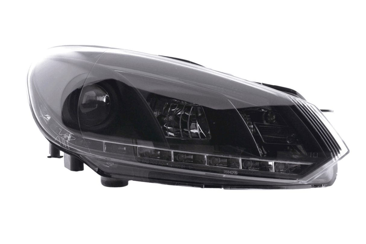 Volkswagen Golf 6 Black LED Headlights with Daytime Running Lights (2008-2014) - K2 Industries