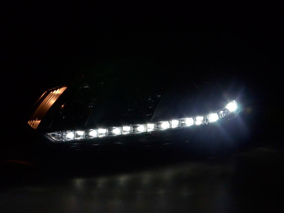 Volkswagen Golf 6 Black LED Headlights with Daytime Running Lights (2008-2014) - K2 Industries
