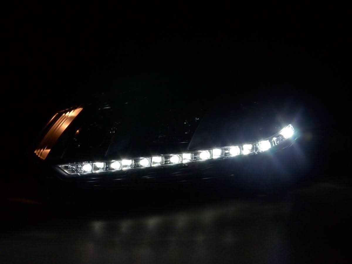 Volkswagen Golf 6 Black LED Headlights with Daytime Running Lights (2008-2014) - K2 Industries