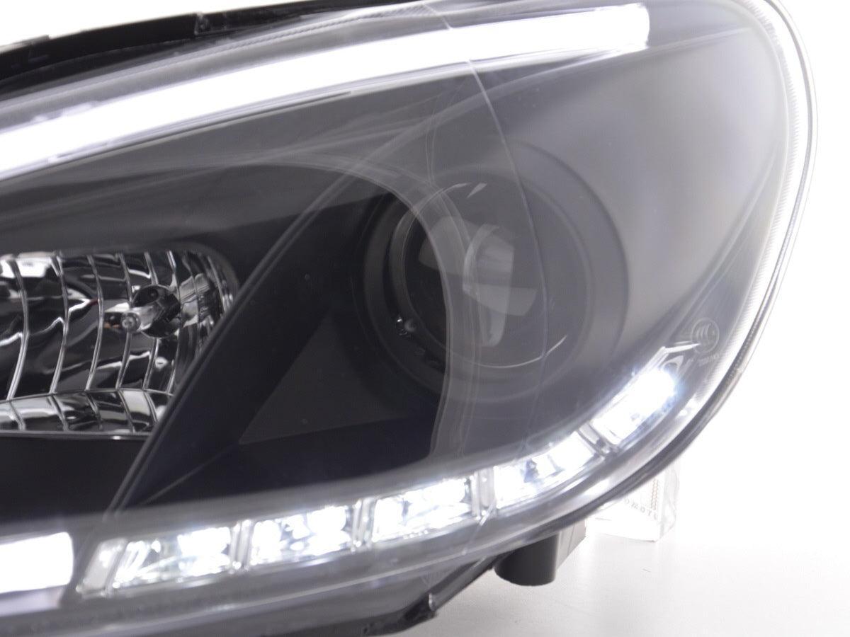 Volkswagen Golf 6 Black LED Headlights with Daytime Running Lights (2008 - 2014) - K2 Industries