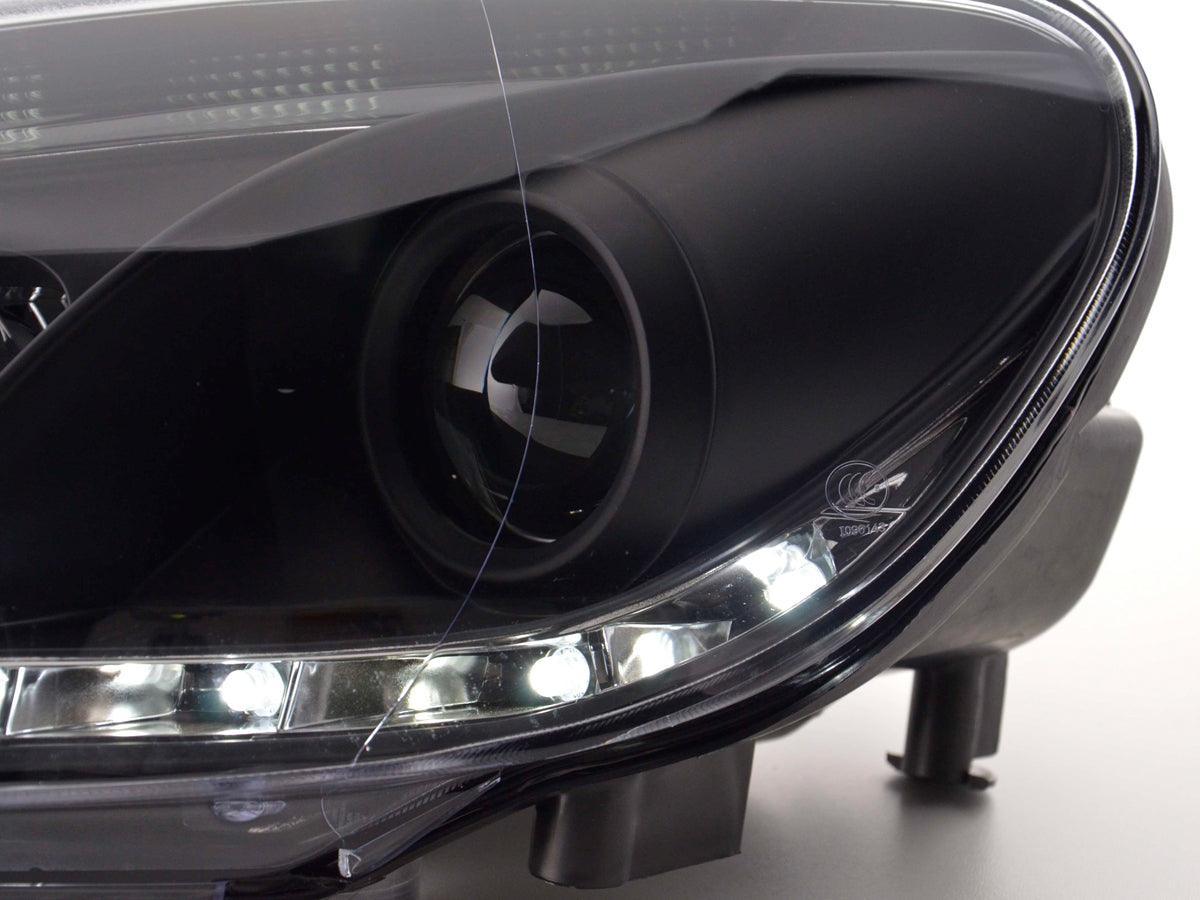 Volkswagen Golf 6 Black LED Headlights with Daytime Running Lights (2008-2014) - K2 Industries