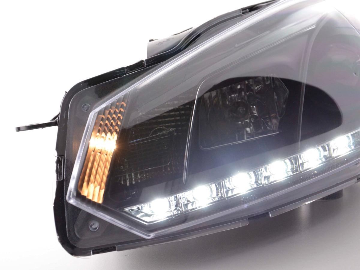 Volkswagen Golf 6 Black LED Headlights with Daytime Running Lights (2008-2014) - K2 Industries