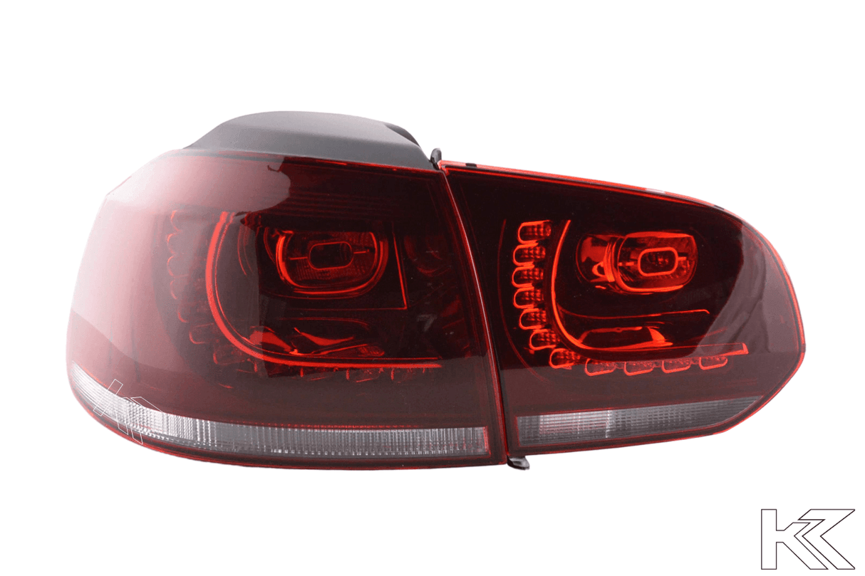 Volkswagen Golf 6 R Style Red LED Taillights Set (2008-2014) - K2 Industries