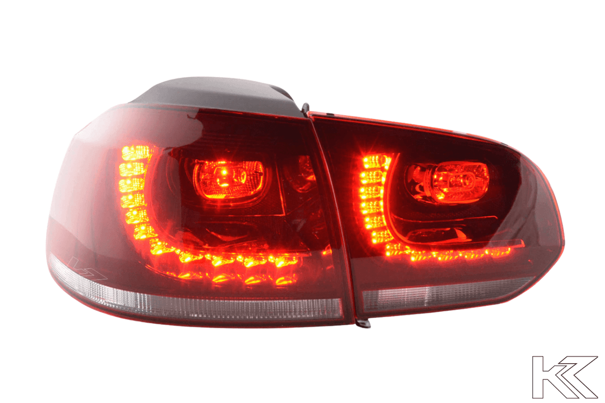Volkswagen Golf 6 R Style Red LED Taillights Set (2008-2014) - K2 Industries