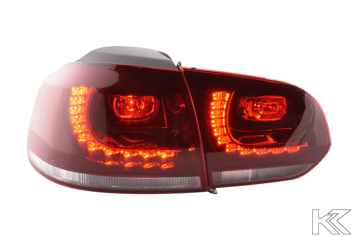 Volkswagen Golf 6 R Style Red LED Taillights Set (2008-2014) - K2 Industries