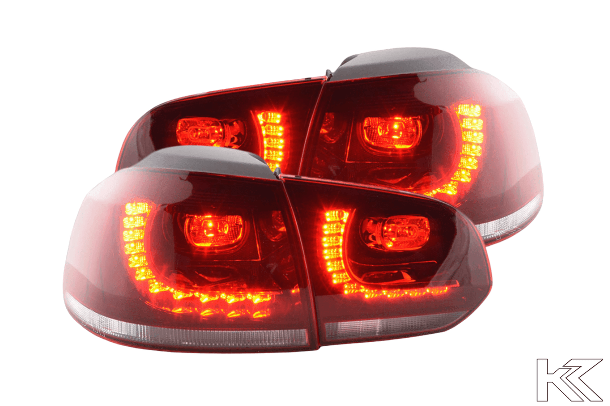 Volkswagen Golf 6 R Style Red LED Taillights Set (2008-2014) - K2 Industries