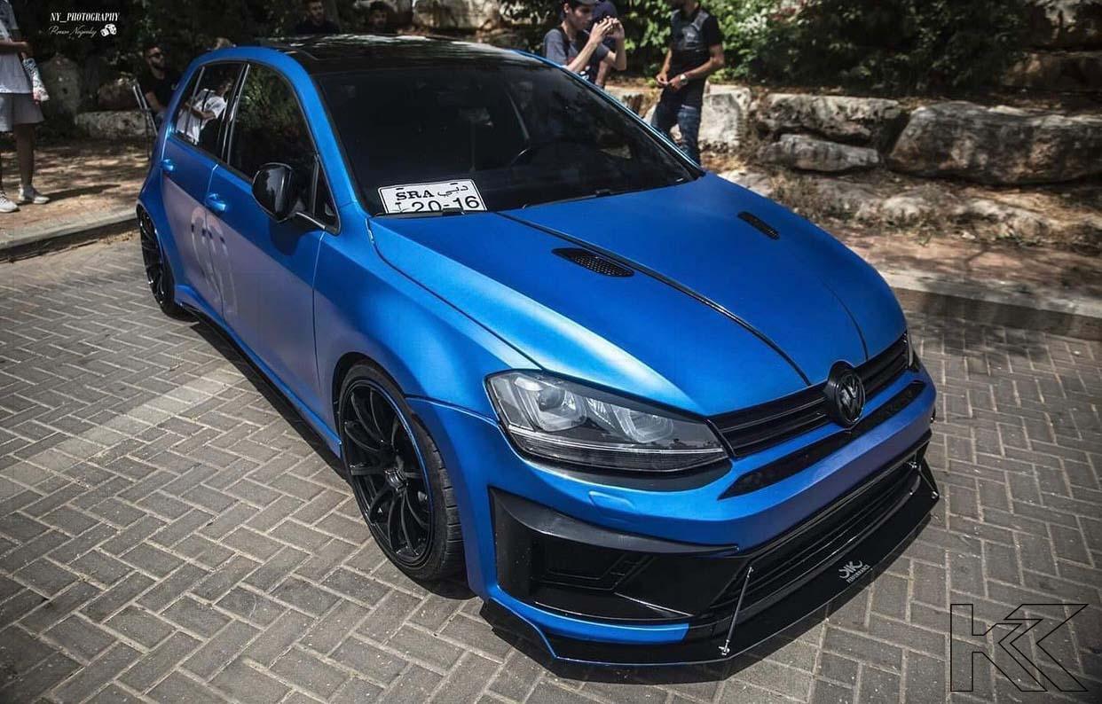 Volkswagen Golf Mk7 Black LED Headlights - R Style Chrome (12-17) - K2 Industries