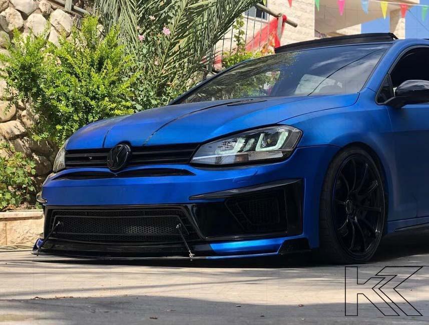 Volkswagen Golf Mk7 Black LED Headlights - R Style Chrome (12-17) - K2 Industries