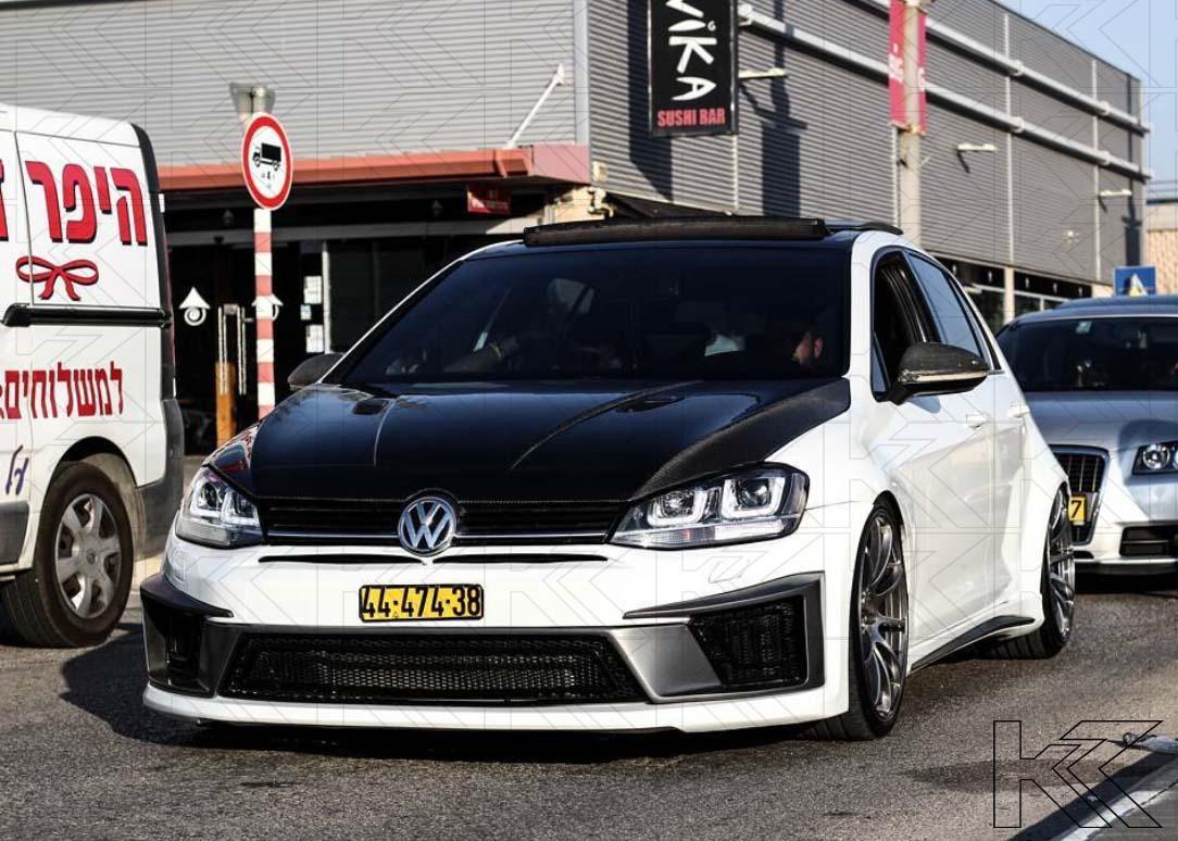 Volkswagen Golf Mk7 Black LED Headlights - R Style Chrome (12-17) - K2 Industries