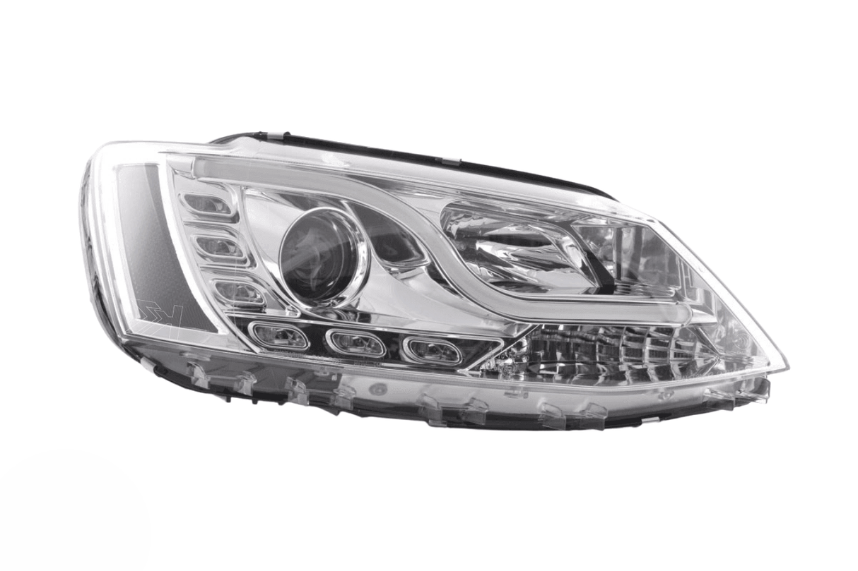 Volkswagen Jetta 6 Chrome LED Headlights with Daytime Running Lights (2011-2018) - K2 Industries