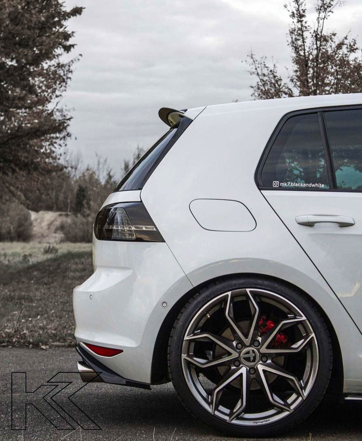 Volkswagen MK7 Golf/GTI/R - Black/Smoke LED Tail Lights (2012-2017) - K2 Industries