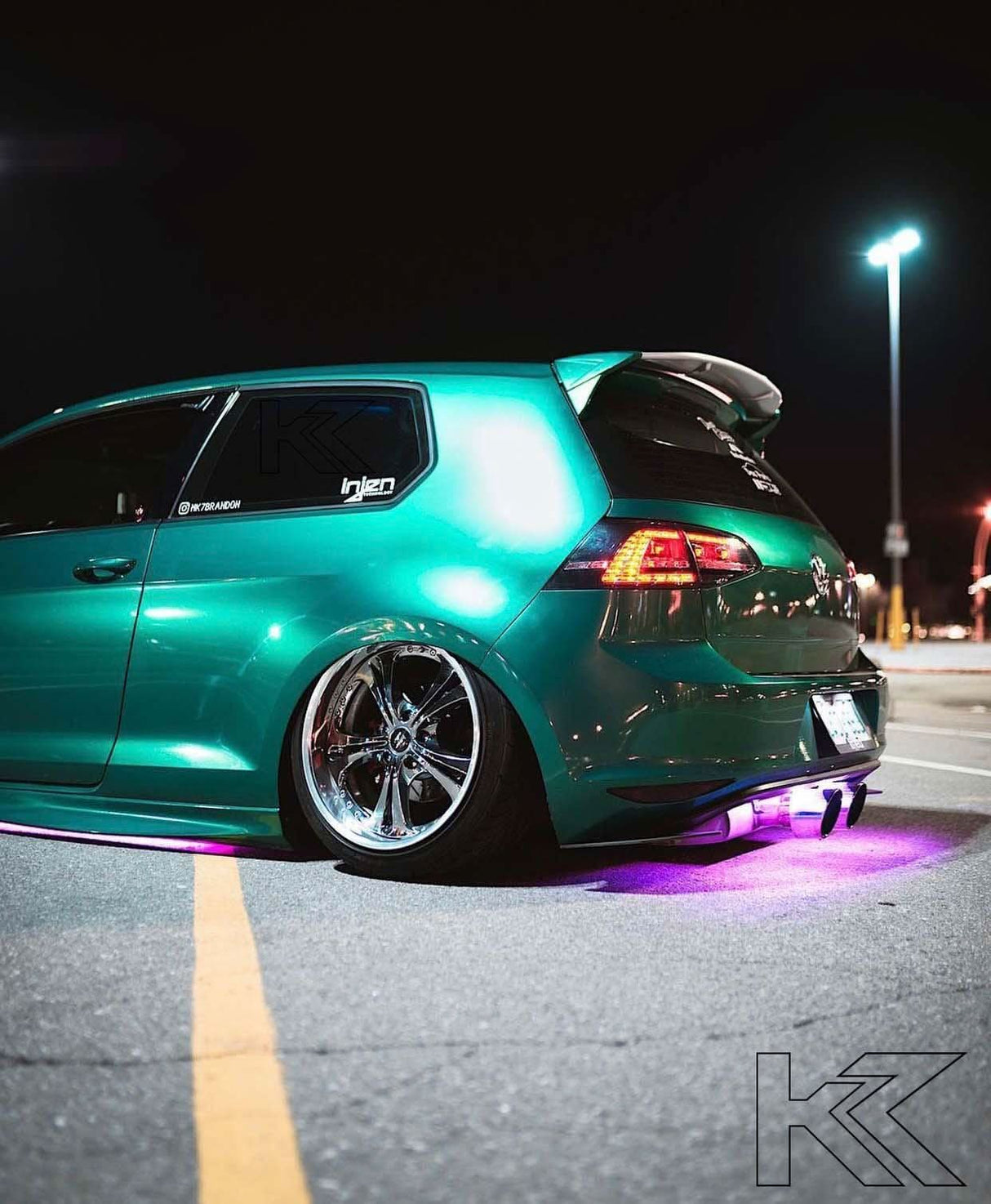 Volkswagen MK7 Golf/GTI/R - Black/Smoke LED Tail Lights (2012-2017) - K2 Industries