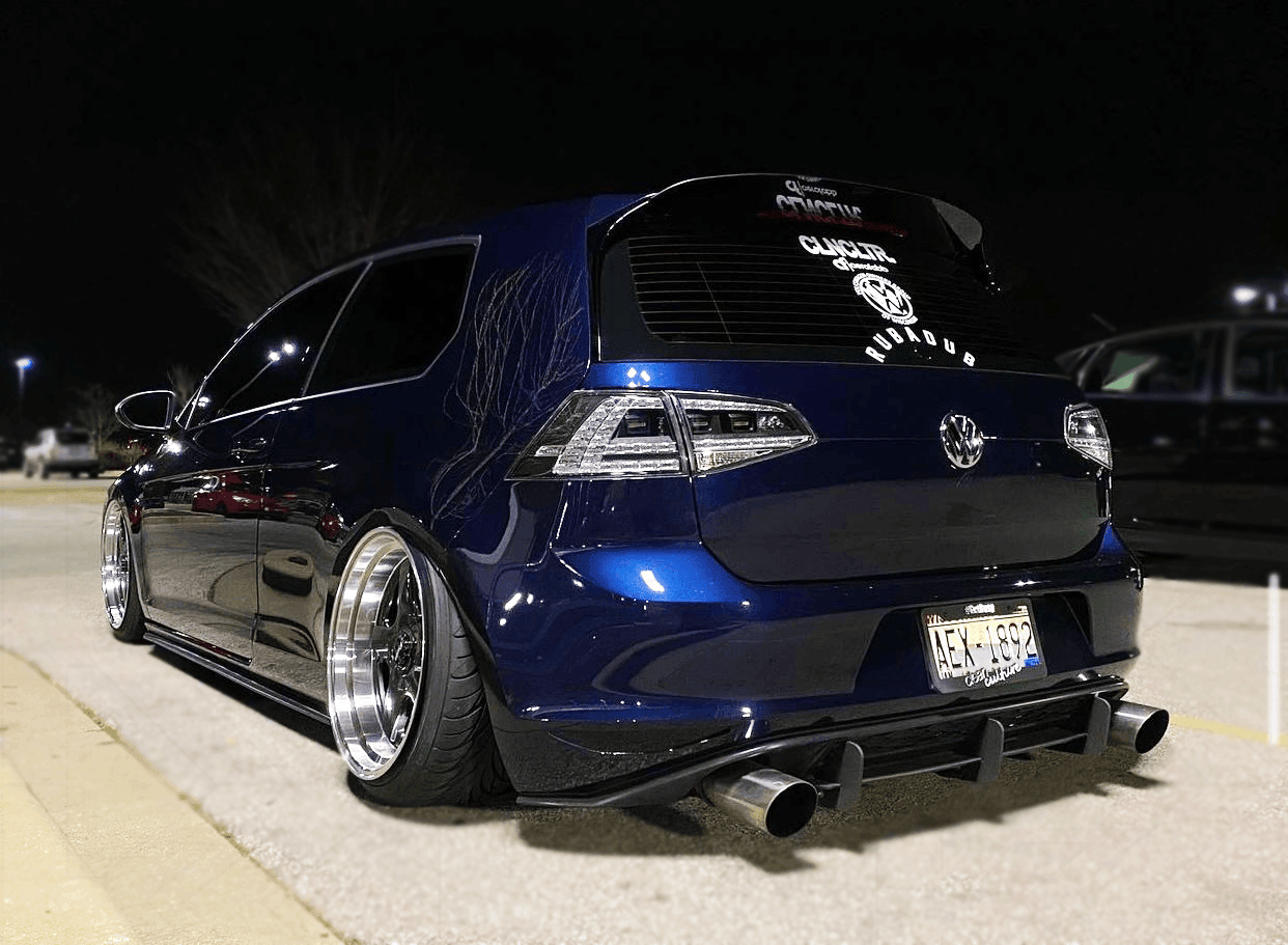 Volkswagen MK7 Golf/GTI/R - Clear/Black LED Tail Lights for Halogen Models (2012-2017) - K2 Industries