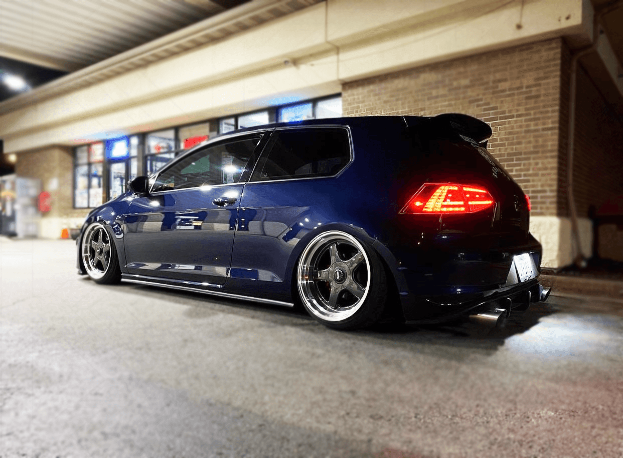 Volkswagen MK7 Golf/GTI/R - Clear/Black LED Tail Lights for Halogen Models (2012-2017) - K2 Industries