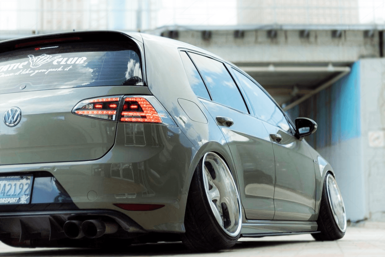 Volkswagen MK7 Golf/GTI/R - Clear/Black LED Tail Lights for Halogen Models (2012-2017) - K2 Industries