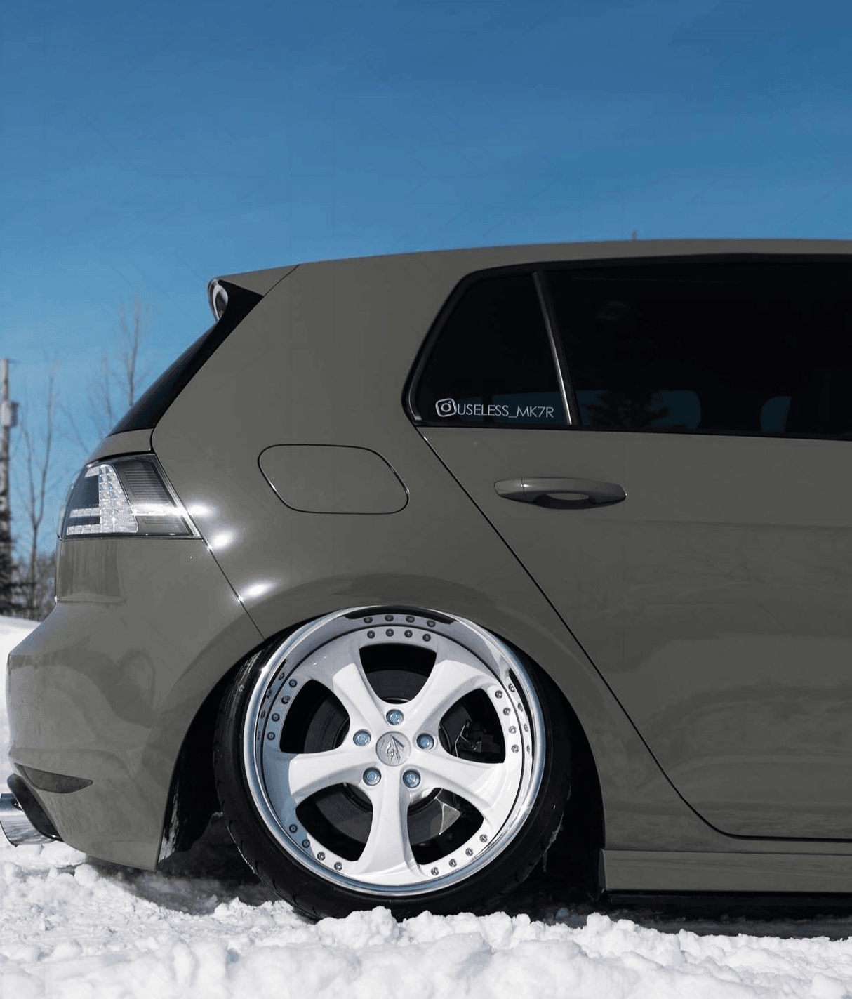 Volkswagen MK7 Golf/GTI/R - Clear/Black LED Tail Lights for Halogen Models (2012-2017) - K2 Industries