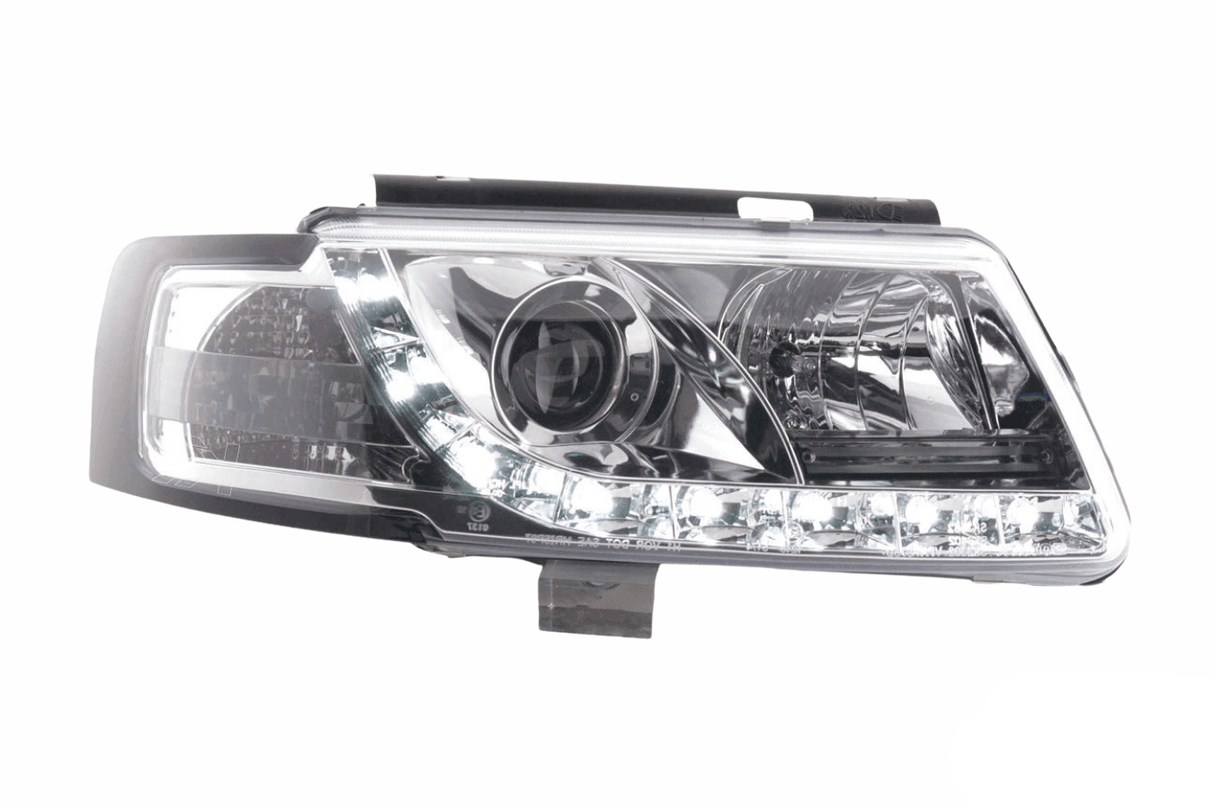 Volkswagen Passat (B5 / 3B) Chrome LED Headlights with Daytime Running Lights (1997 - 2000) - K2 Industries