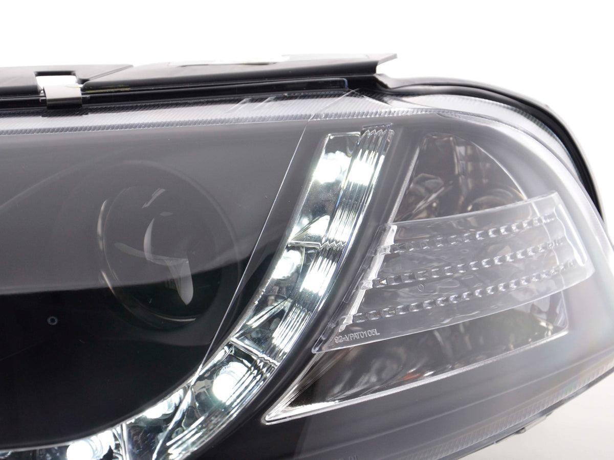 Volkswagen Passat (B5 / 3BG) Black LED Headlights with Daytime Running Lights (2000 - 2005) - K2 Industries