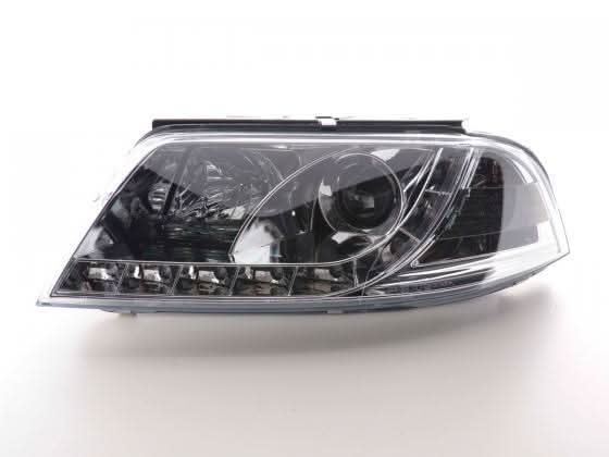 Volkswagen Passat (B5 / 3BG) Chrome LED Headlights with Daytime Running Lights (2000 - 2005) - K2 Industries