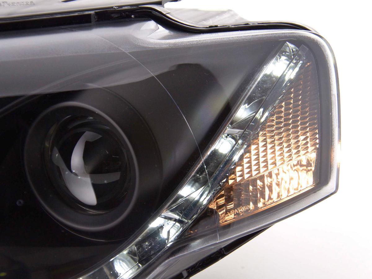 Volkswagen Passat (B6 / 3C) Black LED Headlights with Daytime Running Lights (2005 - 2010) - K2 Industries