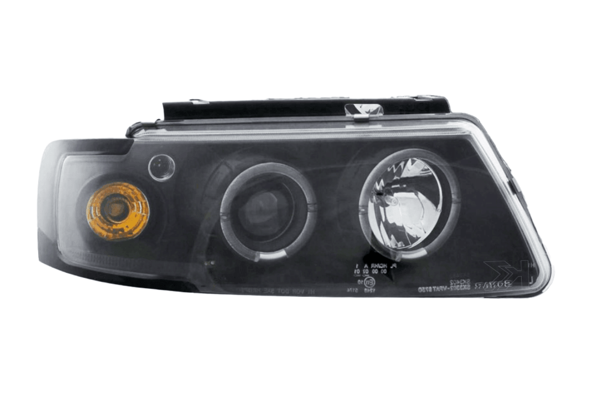 Volkswagen Passat Type 3B 97-00 Black Headlight Set (1997-2000) - K2 Industries