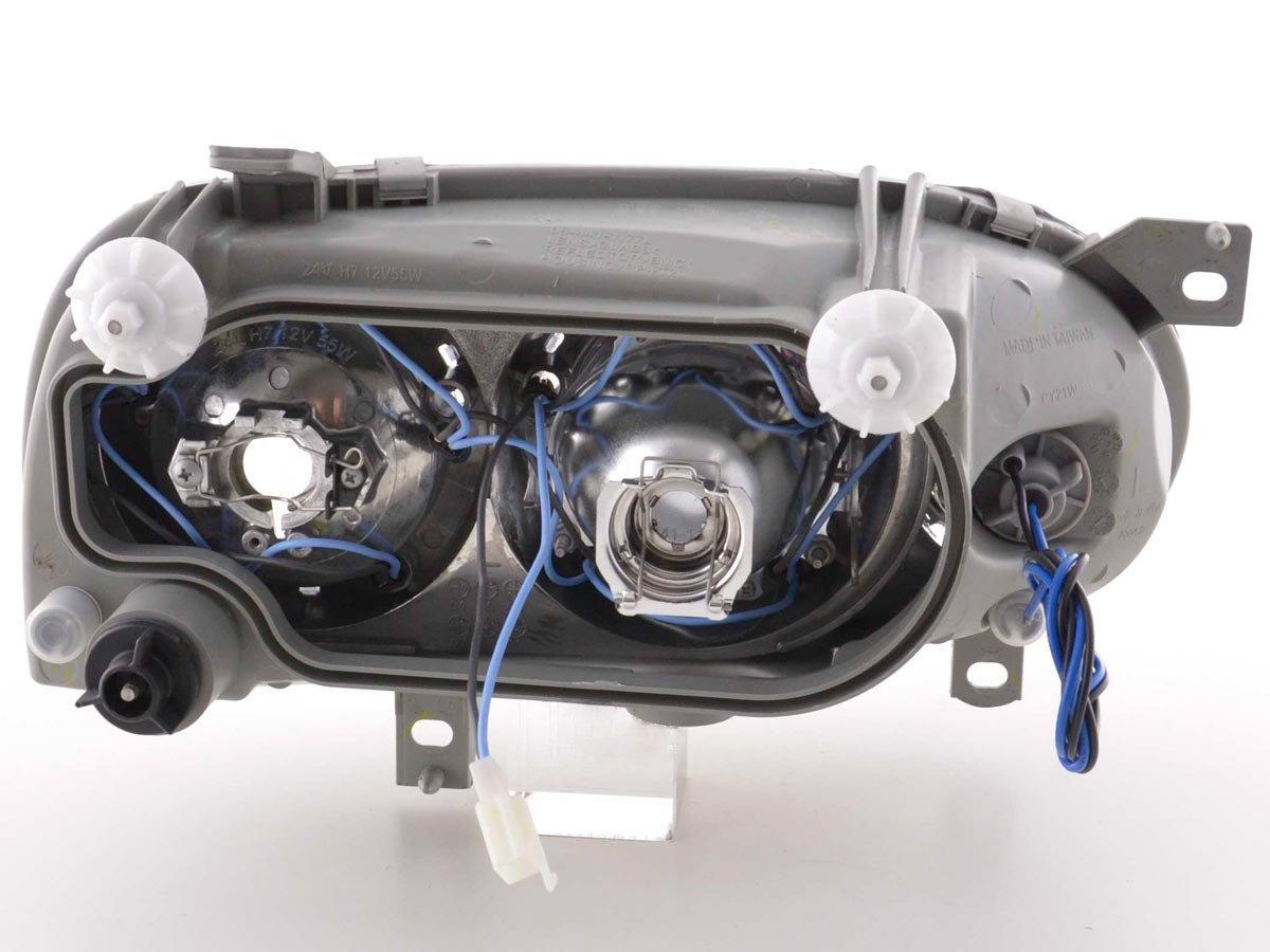 VW Golf 3 type 1HXO, 1 EXO Black Angel Eye Headlights (1991-1997) - K2 Industries