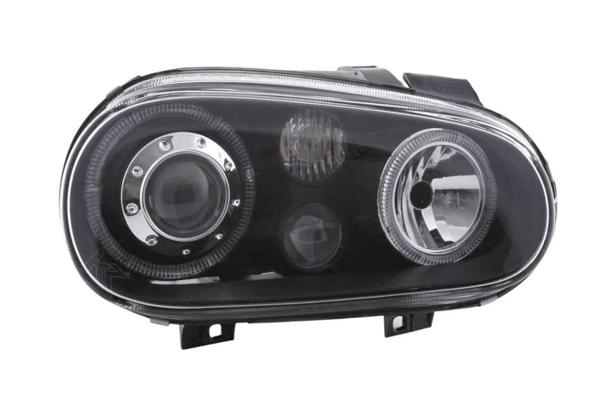 VW Golf 4 (1J) OE+ Black Angel Eyes Headlights- (1998-2003) - K2 Industries